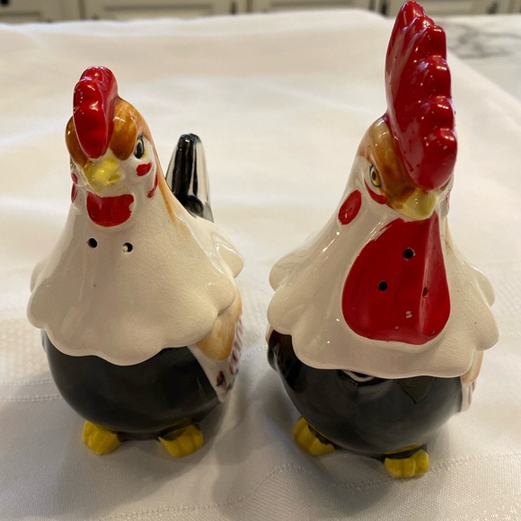 Vintage Napco Japanese Rooster, Hen Salt & Pepper, Cream & Sugar Set - Picture 3 of 15